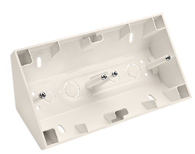 Подвійна кутова коробка Kontakt Simon Simon 54 Premium DPNR2/41 для накладного монтажу під рамки (кремовий)