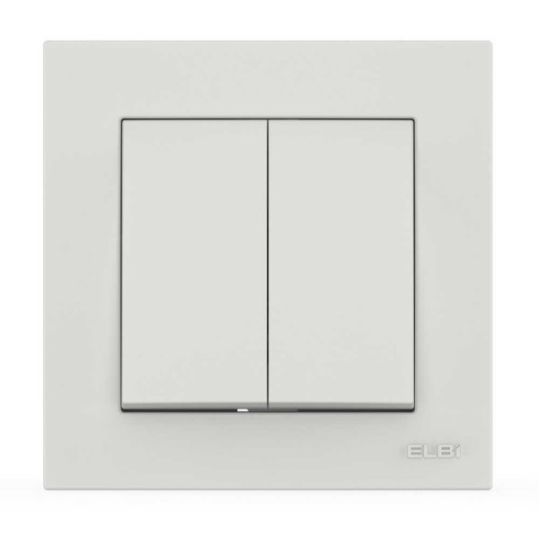 Выключатель EL-BI VEGA белый мат 2-кл ( 510-016200-202 )