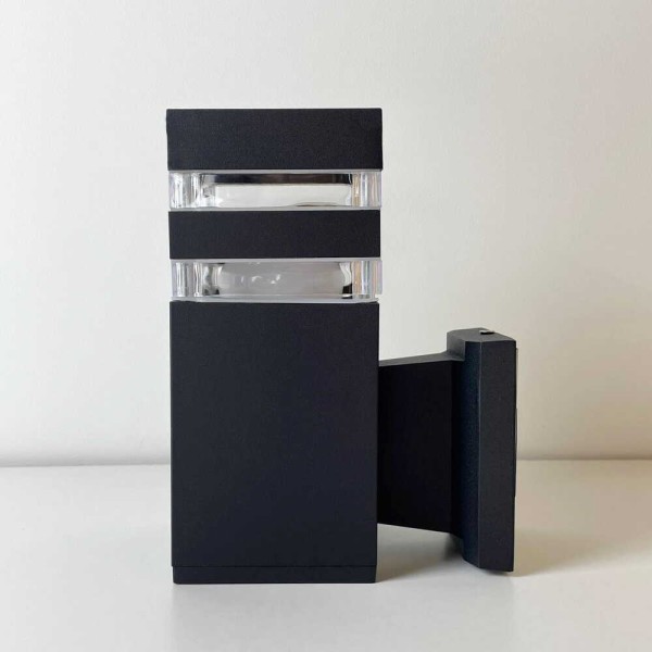 Светильник фасадный Violux TETRIS-1D 40Вт E27 IP44 черный ( 500210 ) - фото №6