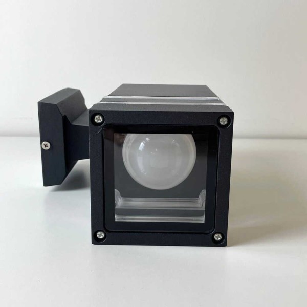 Светильник фасадный Violux TETRIS-1D 40Вт E27 IP44 черный ( 500210 ) - фото №8