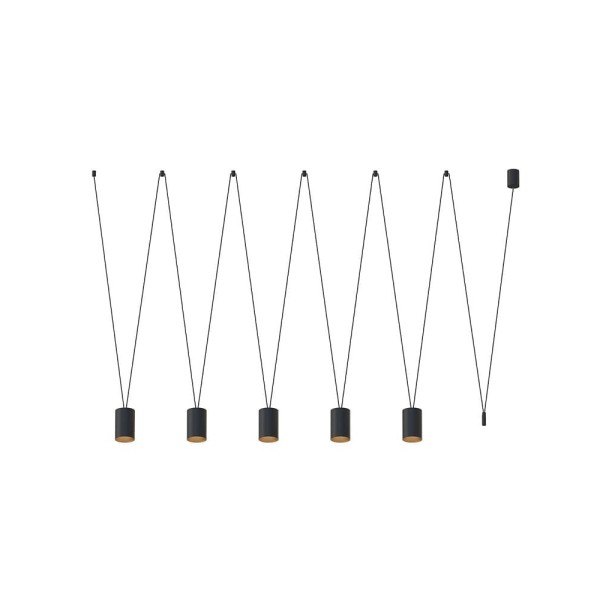 Подвесной светильник, люстра Nowodvorski 7817 More Tone GU10 5x10W IP20 черный