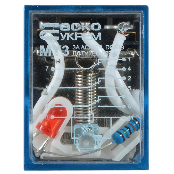 Проміжне реле Аско-Укрем МY3 AC 12В (A0090010027) - фото №1