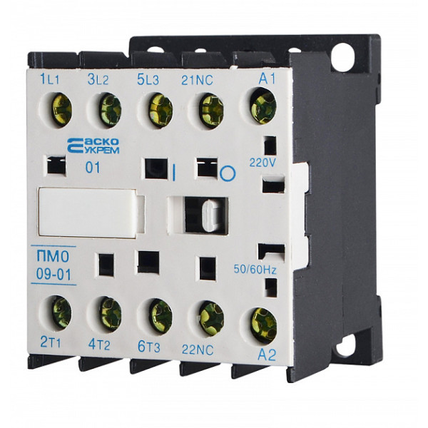 Мініконтактор Аско-Укрем ПМ 0-09-01 M7 220В LC1-K0901 (A0040010038) - фото №2