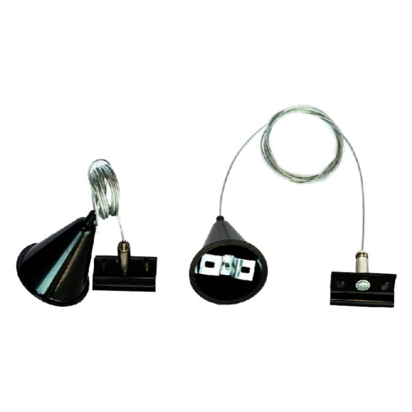 Черный трос Evrolight 56744 для подвеса шинопровода