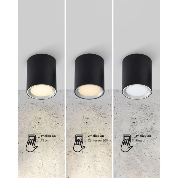 Точковий світильник Nordlux 47550103 Fallon LED 1x5.5W 2700K 500Lm IP20 чорний - фото №1