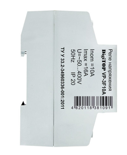 Реле контролю фаз DigiTOP VP-3F10A 10A - фото №3
