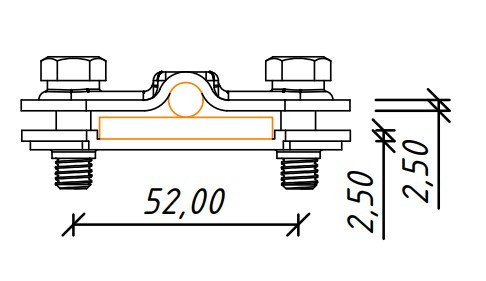 Соединитель Leo Lightman Duos Ø8 StZn (210011) - фото №2