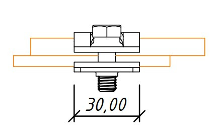 Соединитель Leo Lightman Duos Ø8 StZn (210011) - фото №3
