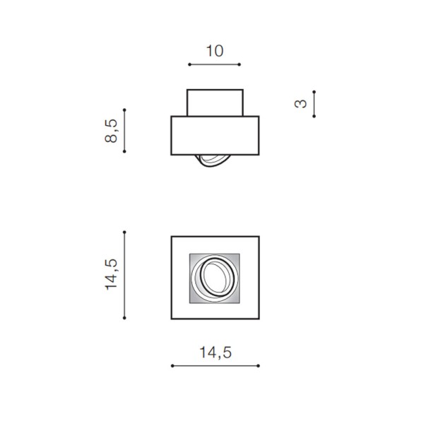 Точковий світильник Azzardo AZ4430 Nikea GU10 1x50W IP20 білий - фото №1