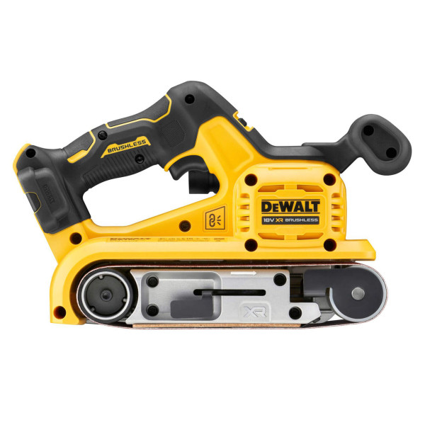 Ленточная бесщеточная шлифмашина DeWALT DCW220NT XR Li-lon 18В размер ленты 75х533мм - фото №1