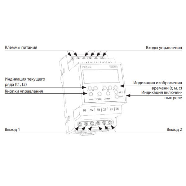 Реле часу PDR-2B/230, ELKOep - фото №1