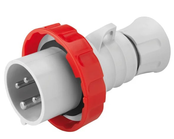 Переносная вилка GEWISS IP67 3P+E 32A 400В (GW60041H)