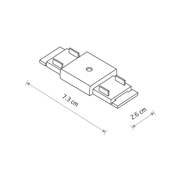 З'єднувач лінійний Nowodvorski 11322 UT-LVM IP20 чорний - фото №1
