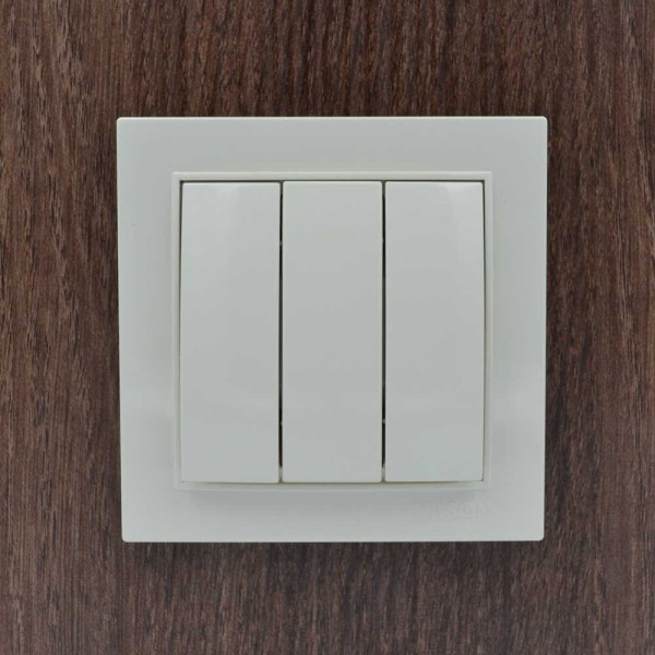 Выключатель Nilson Thor кремовый 3кл ( 27121066 ) - фото №4