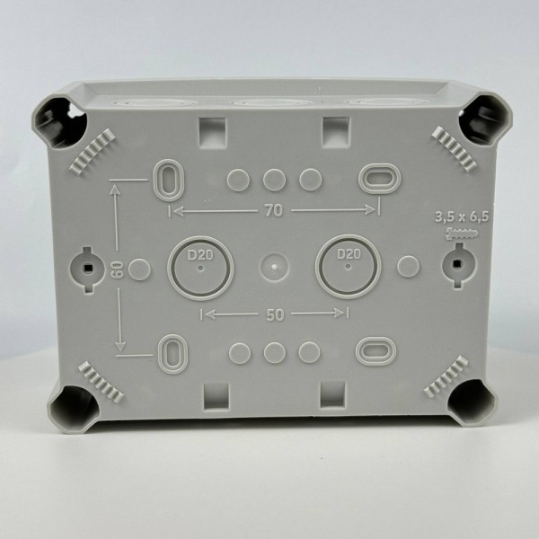 Коробка розподільча СКІМ K160 163х123х68 без отворів сіра IP67 ( B1102014 ) - фото №8