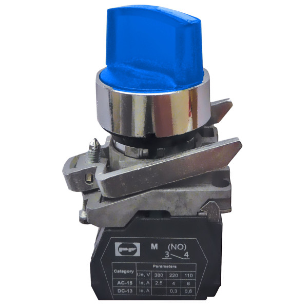 Переключатель Promfactor FP4-BK2665230 1NО голубой (FP4-BK2665230)