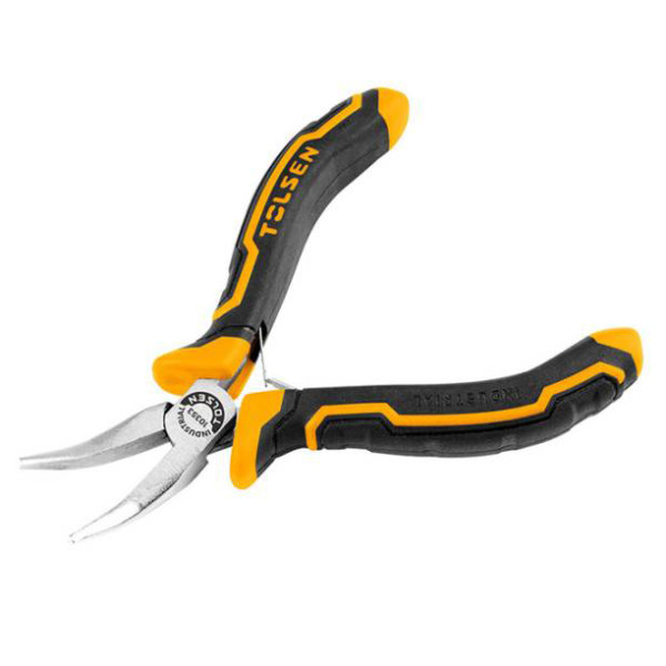 Міні-довгогубці загнуті Tolsen Ерго рукоятка 115мм (10353)
