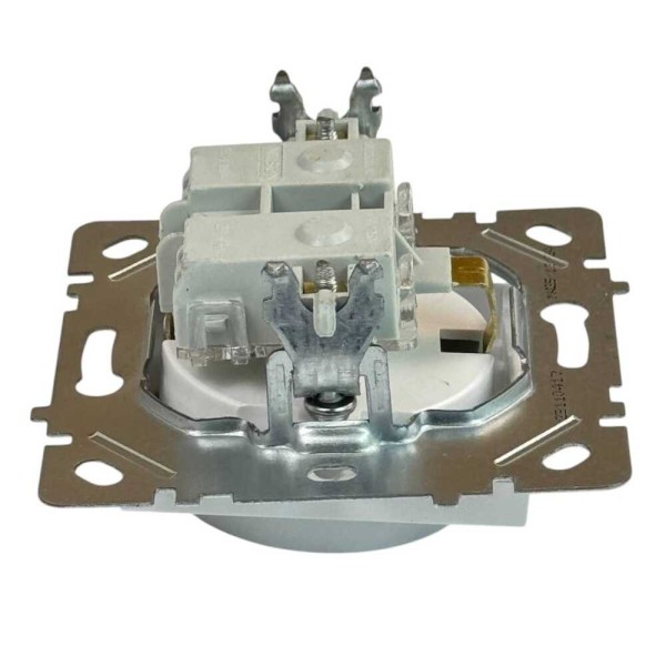 Розетка Nilson Selene белая 1-я с заземлением без рамки ( 23110417 ) - фото №3