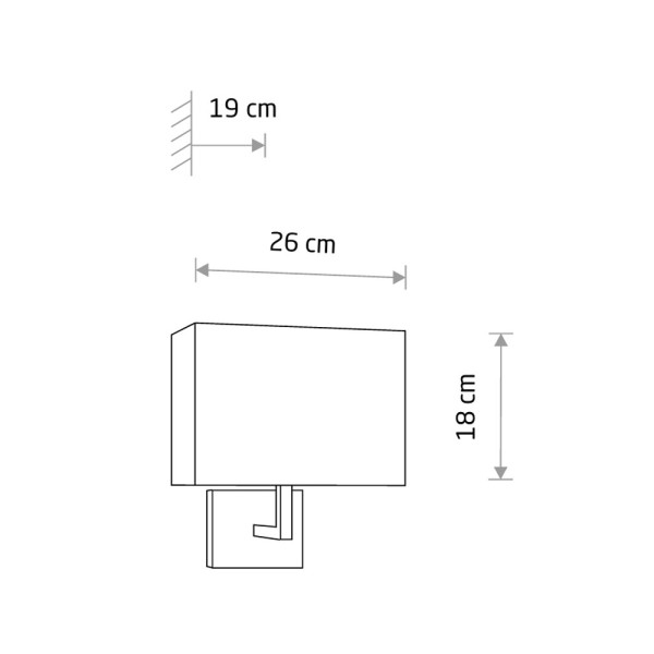 Бра, настінний світильник Nowodvorski 9218 Hotel E27 1x10W IP20 хром - фото №1