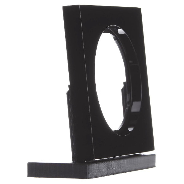 Рамка 1-местная, черная Berker R.3 - фото №3