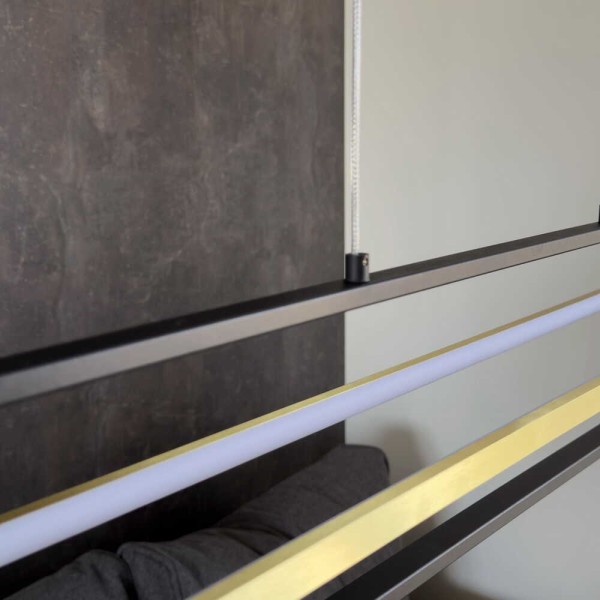 Світильник LED smart PRADA-P+пульт 90W 3000-5000K IP20 прямокутник чорно-золотий Violux ( 220745 ) - фото №5