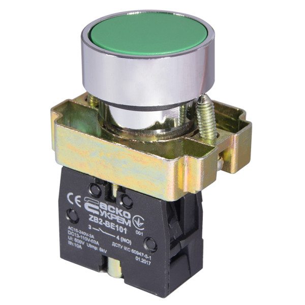 Кнопка Аско-Укрем XB2-BA31 «Старт» зелена (A0140010002) - фото №1