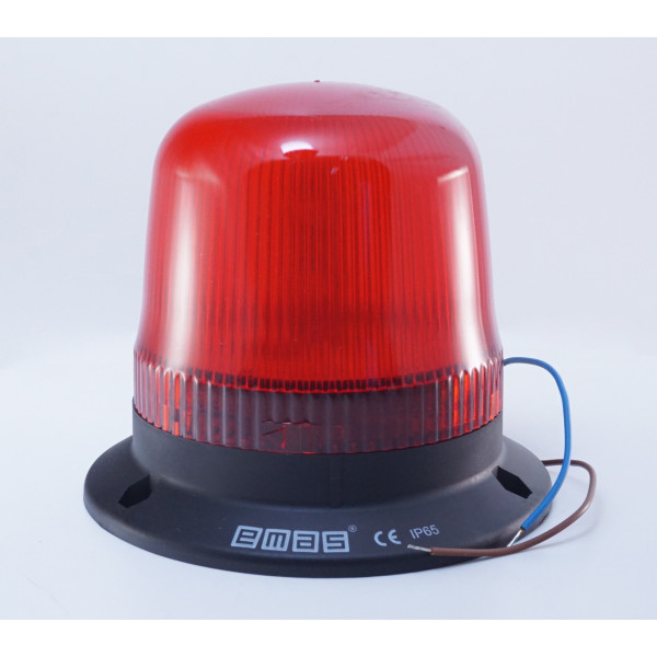 Красный многофункциональный проблесковый маяк Emas IT120R220 220В AC Ø120мм - фото №1