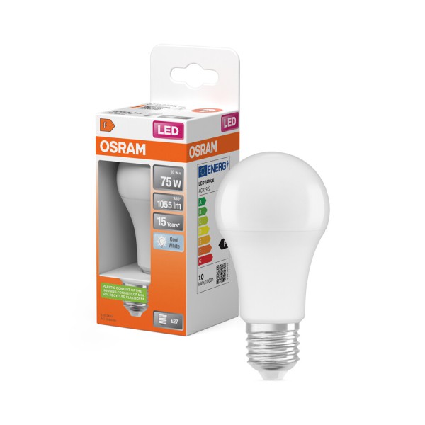 Світлодіодна лампочка Osram 4058075304215 LED E27 1x10W 4000K 1055Lm IP20 - фото №2