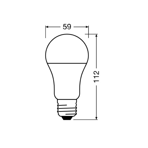Світлодіодна лампочка Osram 4058075304215 LED E27 1x10W 4000K 1055Lm IP20 - фото №3