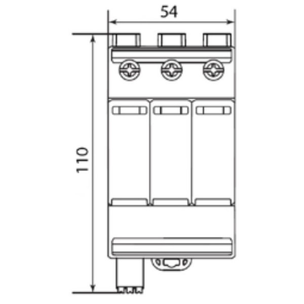 Ограничитель перенапряжения ETI 002440517 ETITEC M T2 PV 1500/20 Y (для PV систем) - фото №1
