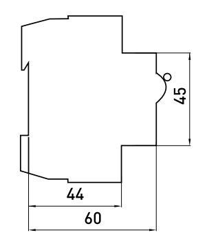 Модульный автоматический выключатель E.Next e.industrial.mcb.100.1.C6 1р 6А C (i0180001) - фото №2