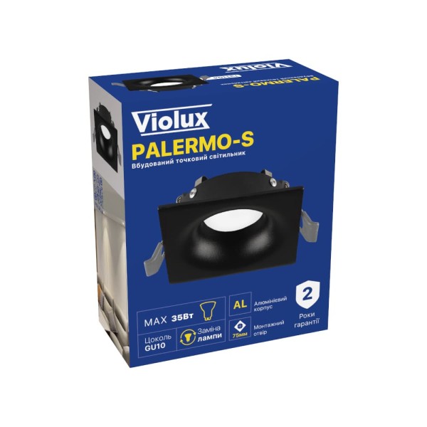 Светильник точечный Violux PALERMO-S GU10 IP20 черный ( 131104 ) - фото №7