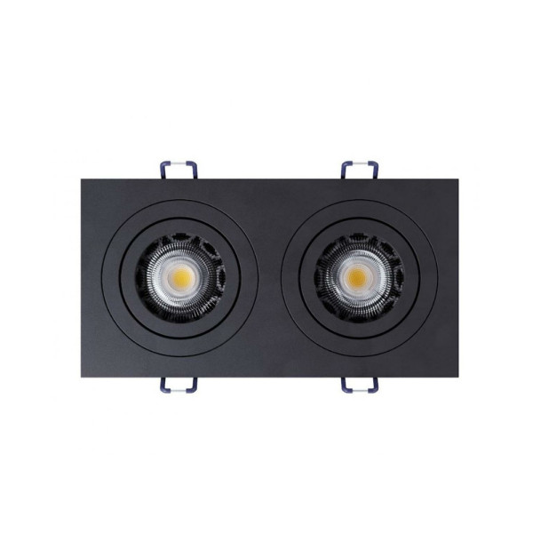 Точечный светильник Kloodi KD-BASE SQ92x175 GU10 2x10W IP20 Bl - фото №3