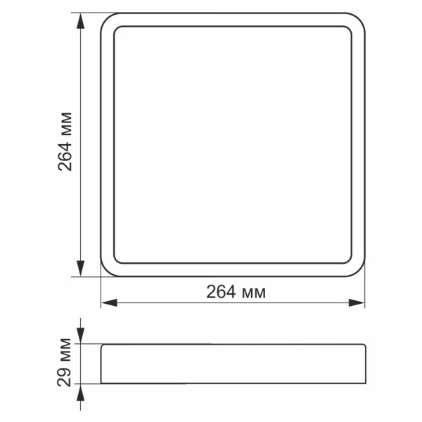 Світильник Videx 24Вт 5000K (VL-DLSS-245) - фото №2