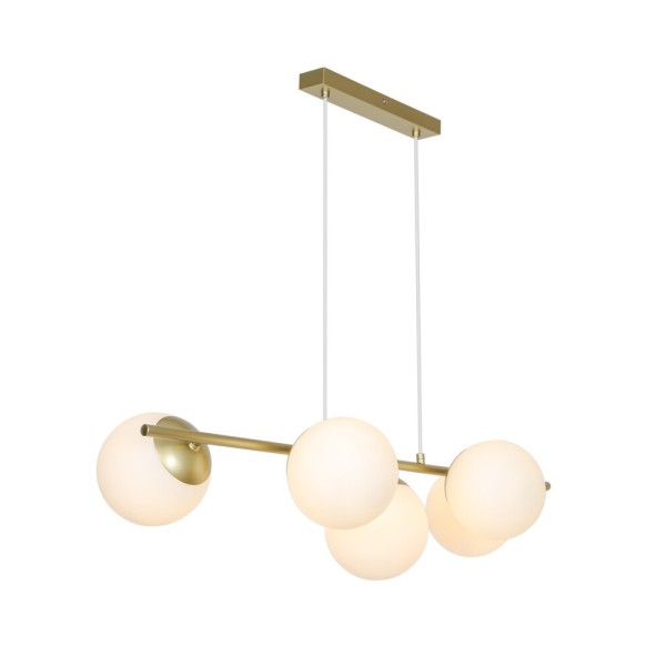 Подвесной светильник, люстра Nordlux 2612623035 Lilly E14 5x10W IP20 латунный - фото №4